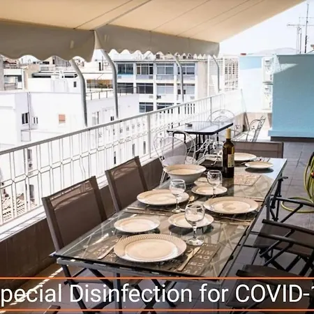 Lejlighed Penthouse Archeol Musiem, 3bdr, Big Balcony, Wifi 200 Mbps Fiber *
